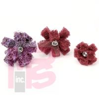 3M Scotch-Brite Cross Buff  1-1/2 in x 3/8 in  3 PLY 8-32 High Strength A MED 25 per inner 100 per case