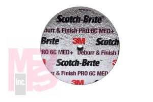 3M Scotch-Brite Roloc Deburr and Finish PRO Unitized Wheel  TR 4 in x 1/4 in x NH 6C MED+ 40 per case