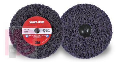 3M Scotch-Brite Roloc + Clean and Strip XT Pro Disc  TR+  2-ply  4 in x 1 in  S XCS  10 per case