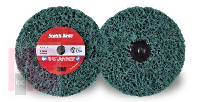 3M Scotch-Brite Roloc + Clean and Strip XT Pro Extra Cut Disc  TR+  2-ply  4 in x 1 in  A XCS  10 per case