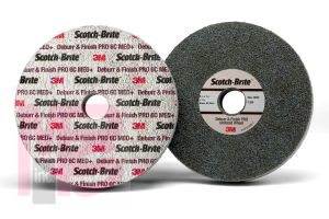 3M Scotch-Brite Deburr and Finish PRO Unitized Wheel  3 in x 1 in x 1/4 in 2S FIN 10 per case