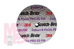 3M Scotch-Brite Deburr and Finish PRO Unitized Wheel  2 in x 1/4 in x 1/4 in 2S FIN 60 per case