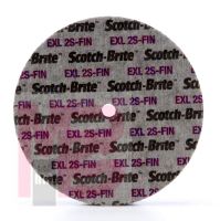 3M Scotch-Brite EXL Unitized Wheel  2 in x 1/4 in x 1/16 in  2S FIN  60 per case  Restricted