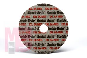 3M Scotch-Brite EXL Unitized Wheel  3 in x 2/11 in x 3/8 in  8A MED  40 per case