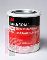 3M 847-1quart Nitrile High Performance Rubber And Gasket Adhesive Brown, 1 Quart - Micro Parts & Supplies, Inc.