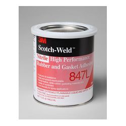 3M Scotch-Weld Nitrile High Performance Rubber And Gasket Adhesive 847L Brown, 1 qt, 12 per case