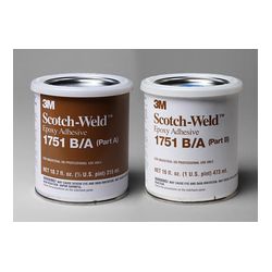 3M 1751-Gray-1pt Scotch-Weld(TM) Epoxy Adhesive Gray Part B/A  1 Pint Kit - Micro Parts & Supplies, Inc.