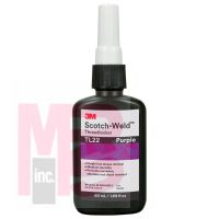 3M TL22 Scotch-Weld(TM) Threadlocker Purple  1.69 fl oz/50 mL Bottle - Micro Parts & Supplies, Inc.