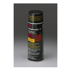 3M 75-16oz Repositionable 75 Spray Adhesive, Net Wt 10.25 oz, - Micro Parts & Supplies, Inc.