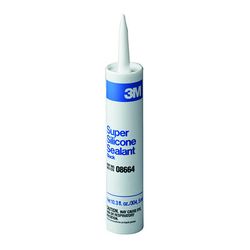 3M Super Silicone Seal, 08664, Black, 1/10 gal cartridge, 12 per case