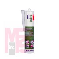 3M Sealant 740 UV White 290mL Cartridge 12 per case.  NOT FOR RETAIL/CONSUMER USE.