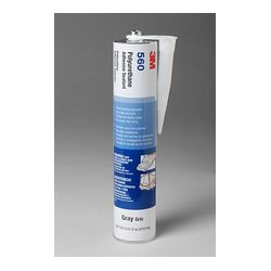 3M Polyurethane Adhesive Sealant 560 Gray, 10.5 oz Cartridge, 12 per case. NOT FOR RETAIL/CONSUMER USE.
