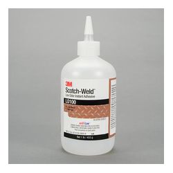 3M Scotch-Weld Low Odor Instant Adhesive LO100, 1 lb/453 g Bottle, 1 per case