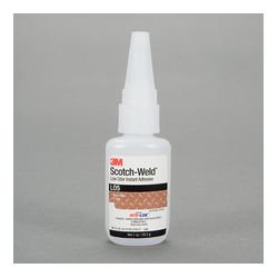 3M Scotch-Weld Low Odor Instant Adhesive LO5, 1 oz/28.3 g Bottle, 10 per case