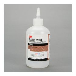 3M Scotch-Weld Plastic & Rubber Instant Adhesive PR40, 1 lb/453 g Bottle, 1 per case
