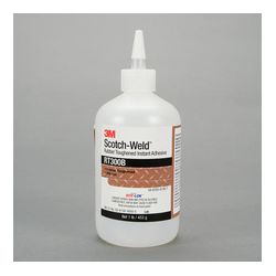 3M Scotch-Weld Rubber Toughened Instant Adhesive RT300B, 1 lb/453 g Bottle, 1 per case