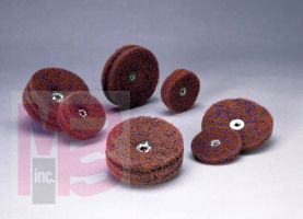 3M Standard Abrasives Buff and Blend Circle Buff GP 724276 2 in x 2 Ply x 8-32 A MED 25 per inner 250 per case