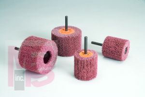 3M Standard Abrasives Buff and Blend AP Mounted Flap Brush 875511 3 in x 2 in x 1/4 in A MED 5 per inner 50 per case