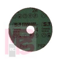 3M Standard Abrasives Ceramic Pro Resin Fiber Disc 530152 5 in x 7/8 in 24 25 per inner 100 per case