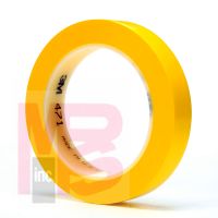 3M 471-Yellow-1-1/2"x36yd-Bu Vinyl Tape Yellow 1-1/2 in x 36 yd 5.2 mil - Micro Parts & Supplies, Inc.
