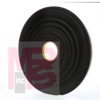 3M 4508-1/2"x36yd Vinyl Foam Tape Black 1/2 in x 36 yd - Micro Parts & Supplies, Inc.