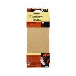 3M Aluminum Oxide 1/3 Sheets 9215ES, 3 2/3 in x 9 in, Fine, 150 grit, 6/pk
