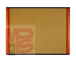 3M C3624LC Cork Board 36 in x 24 in x 1 in (91.4 cm x 60.9 cm x 2.5 cm) Light Cherry Finish Frame - Micro Parts & Supplies, Inc.
