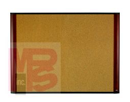 3M C4836LC Cork Board 48 in x 36 in x 1 in (121.9 cm x 91.4 cm x 2.5 cm) Light Cherry Finish Frame - Micro Parts & Supplies, Inc.