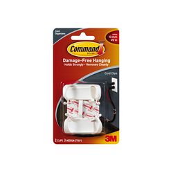 Command Cord Clips 17303 Large White