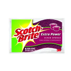 Scotch-Brite Extra Heavy Duty Scrub Sponge 465, 4.4 in x 2.6 in x 0.8 in, 12/1