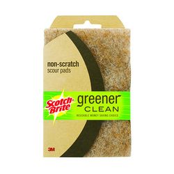 Scotch-Brite Greener Clean Natural Fiber Scouring Pad 97223, 4 in x 6 in