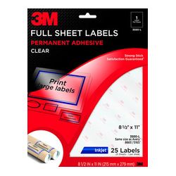 3M Shipping Labels 3100-U, 2 in x 4 in, 10/sheet, 250 sheets/pk