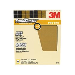 3M SandBlaster Sandpaper 30180ES-10-B, 9 in x 11 in (228 mm x 279 mm)