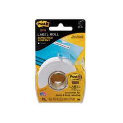 Post-it Super Sticky Removable Label Roll 2600-W, 1 in x 700 in White