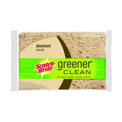 Scotch-Brite Greener Clean Biodegradable Sponges 97274-S, 4.5 in x 5.75 in, 2/8