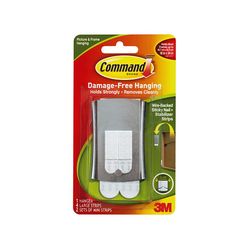 Command Sticky Nail Wire-Back Hanger 17048 White