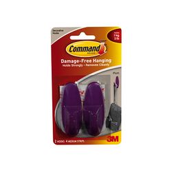 Command Hooks 17081P Medium, Plum