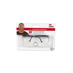 3M 90780-80025T TEKK Protection(TM) General Purpose Safety Glasses Black Frame, Clear Lens, - Micro Parts & Supplies, Inc.