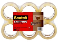 3M 3750T-6 Scotch Commercial Grade Packaging Tape 1.88 in x 54.6 yd (48 mm x 50 m) 6 Pack Tan - Micro Parts & Supplies, Inc.