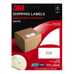 3M Shipping Labels 3300-S, 2 in x 4 in