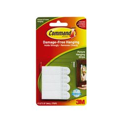 Command Picture Hanging Strips 17202 Small White