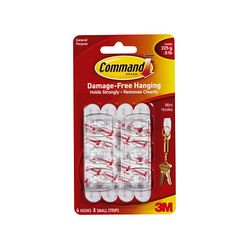Command Hooks 17006 Mini White
