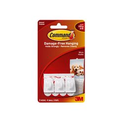 Command Hooks 17066 Micro White