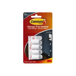 Command Cord Clips 17017 White