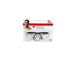 3M 90970-00001T TEKK Protection(TM) Sports-inspired Safety Eyewear Wraparound Design, Black Frame Clear Lens - Micro Parts & Supplies, Inc.