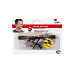 3M 90508-00000T TEKK Protection(TM) Safety Glasses Black Frame, Clear Lens - Micro Parts & Supplies, Inc.