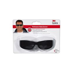 3M TEKK Protection Classics Series Safety Eyewear 90191-80025T, Black Frame, Gray Lens
