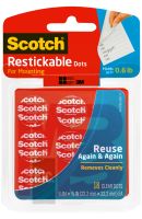 3M R105 Scotch Restickable Dots 7/8 in x 7/8 in (22.2 mm x 22.2 mm) - Micro Parts & Supplies, Inc.