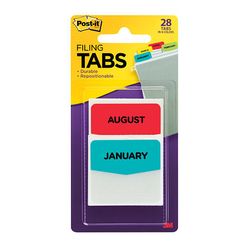 3M 686-MONTH Post-it Filing Tabs 1.5 in x 1.75 in (38.1 mm x 44.4 mm) - Micro Parts & Supplies, Inc.