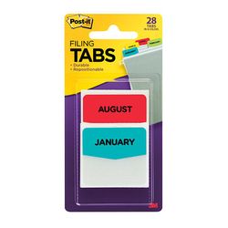 3M 686-MONTH Post-it Filing Tabs 1.5 in x 1.75 in (38.1 mm x 44.4 mm) - Micro Parts & Supplies, Inc.